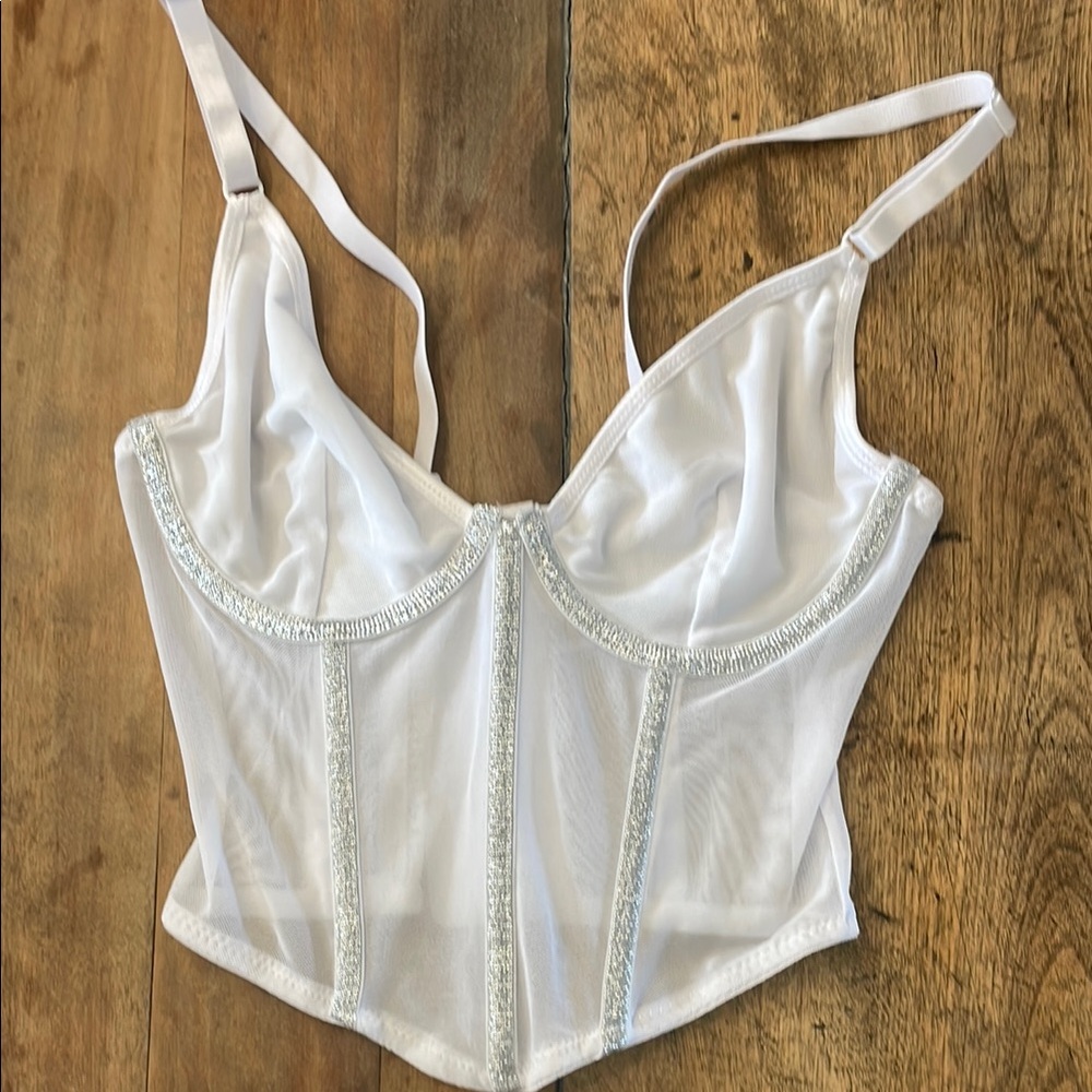 Spirit White Full-Coverage Bra with Underwire Support - Sheer body
